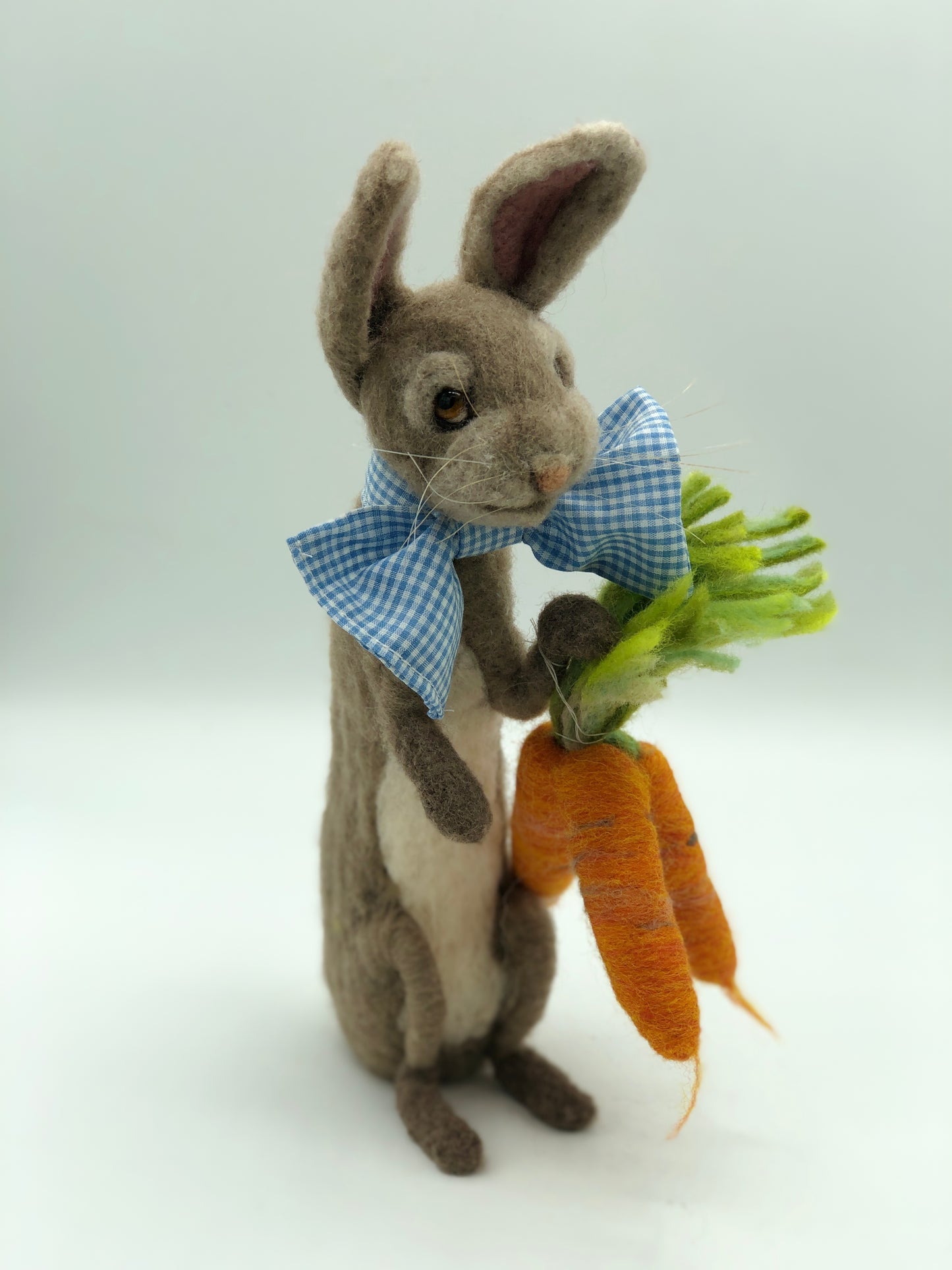 Easter bunny bringing carrots